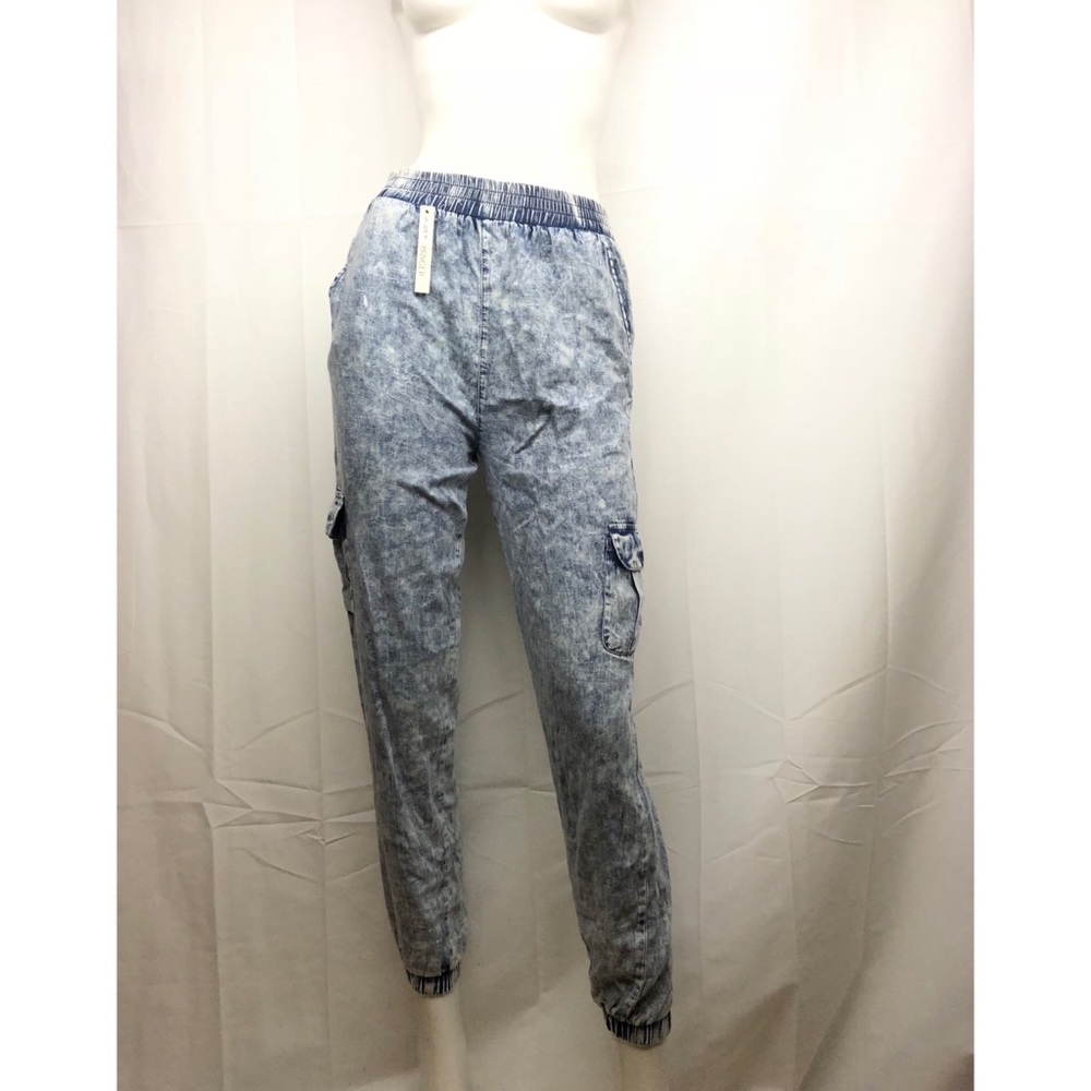 Denim Cargo Joggers Size Medium